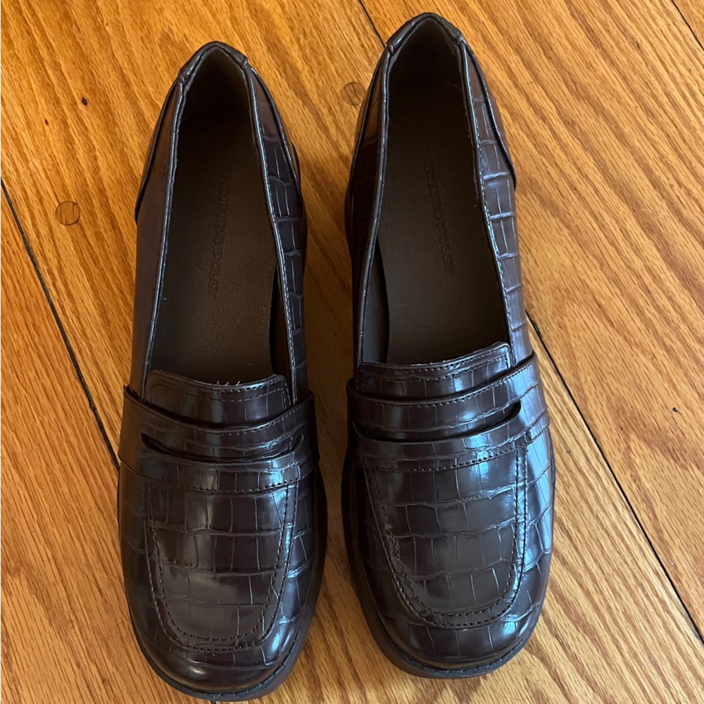brown princess polly loafers